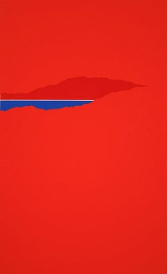 Richard Kozlow, Eilat Signed Minimalist Modern Serigraph 18/100 Unframed