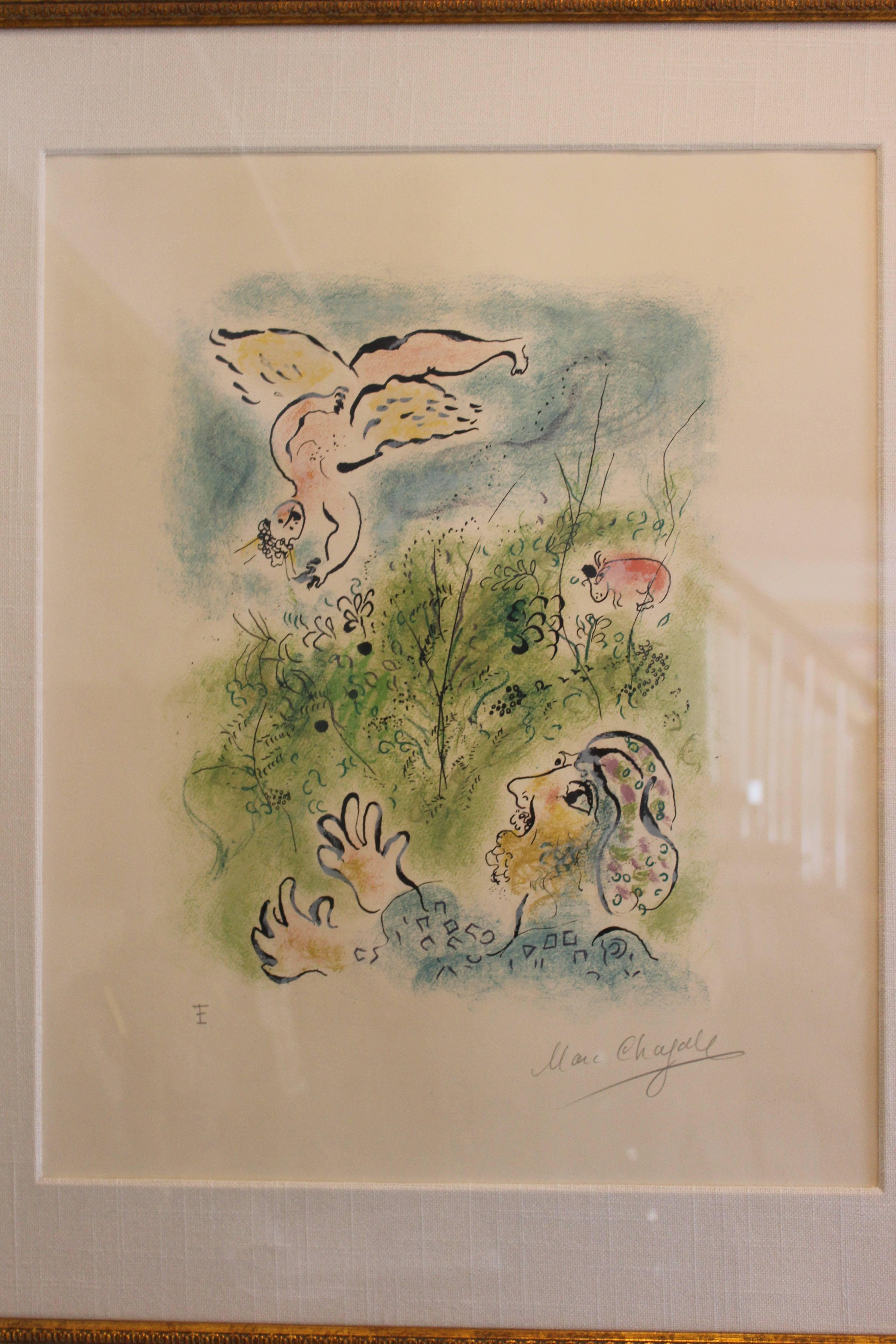 For your consideration a beautiful Chagall artists proof circa 1967 entitled 