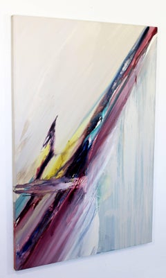 Contemporary Large Abstract Oil Painting by Nora Mendoza Paul Jenkins Style