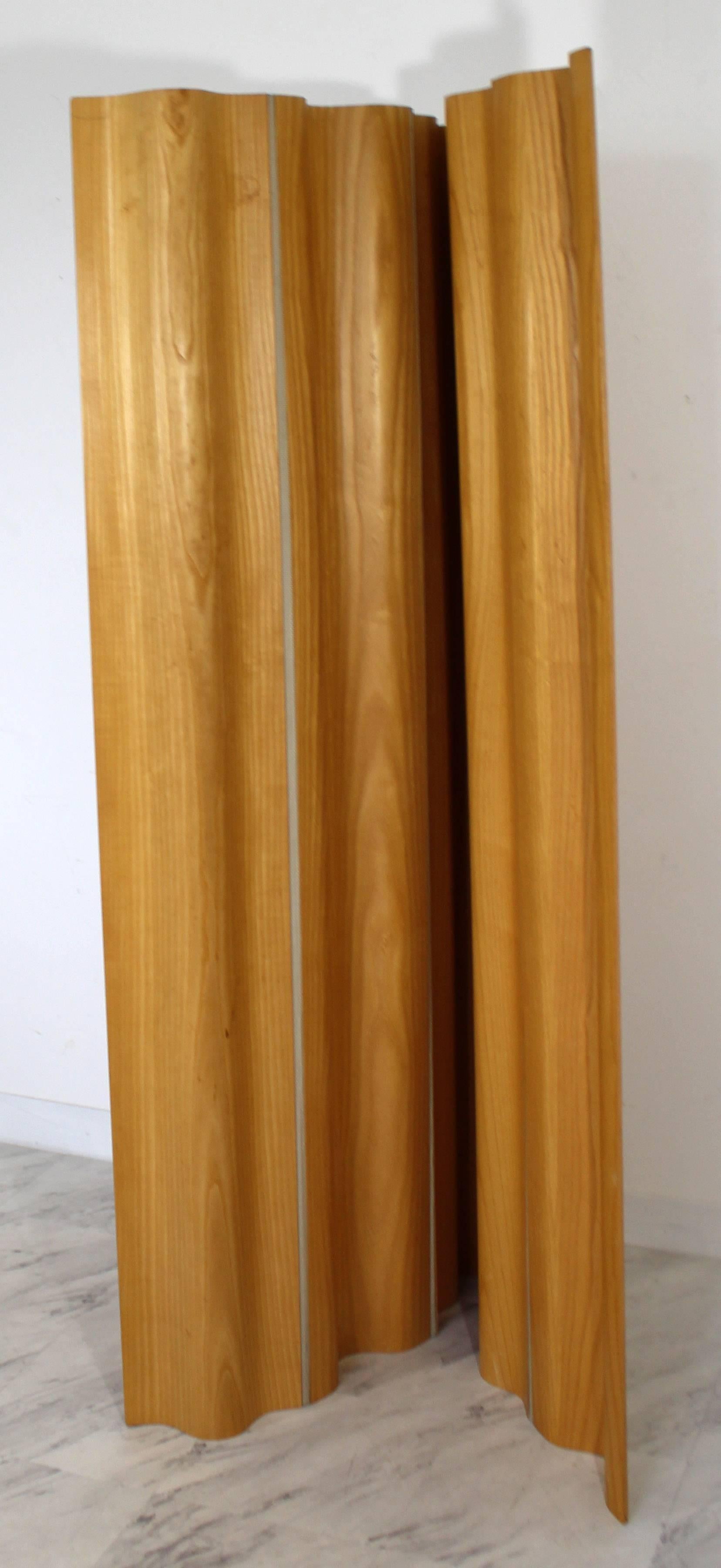 Mid-Century Modern Herman Miller Eames DWR Plywood Ash Tall Folding Screen Room Divider