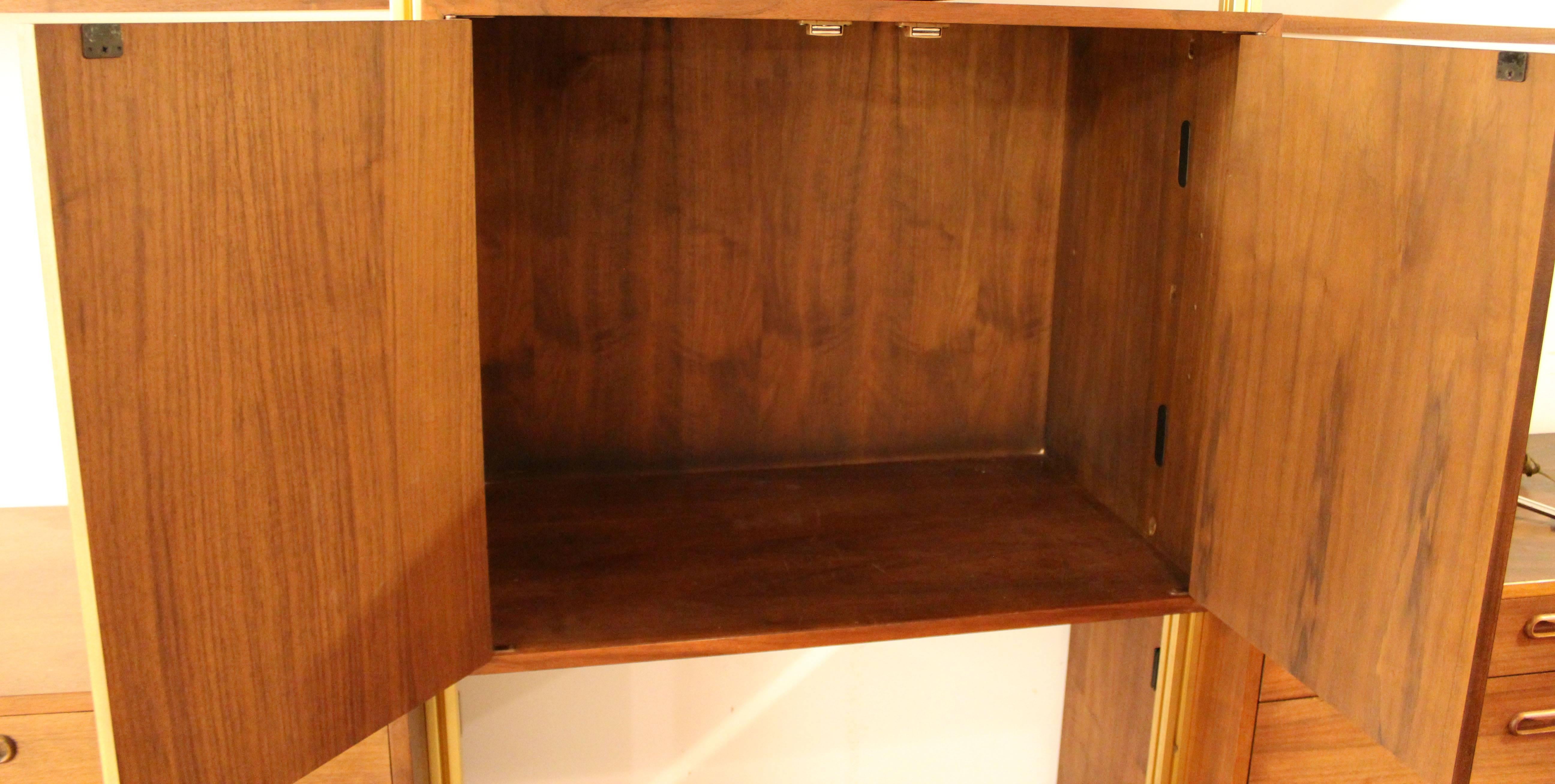 Mid-Century Modern George Nelson Omni System Wall Cabinet 3 Bay Unit 1