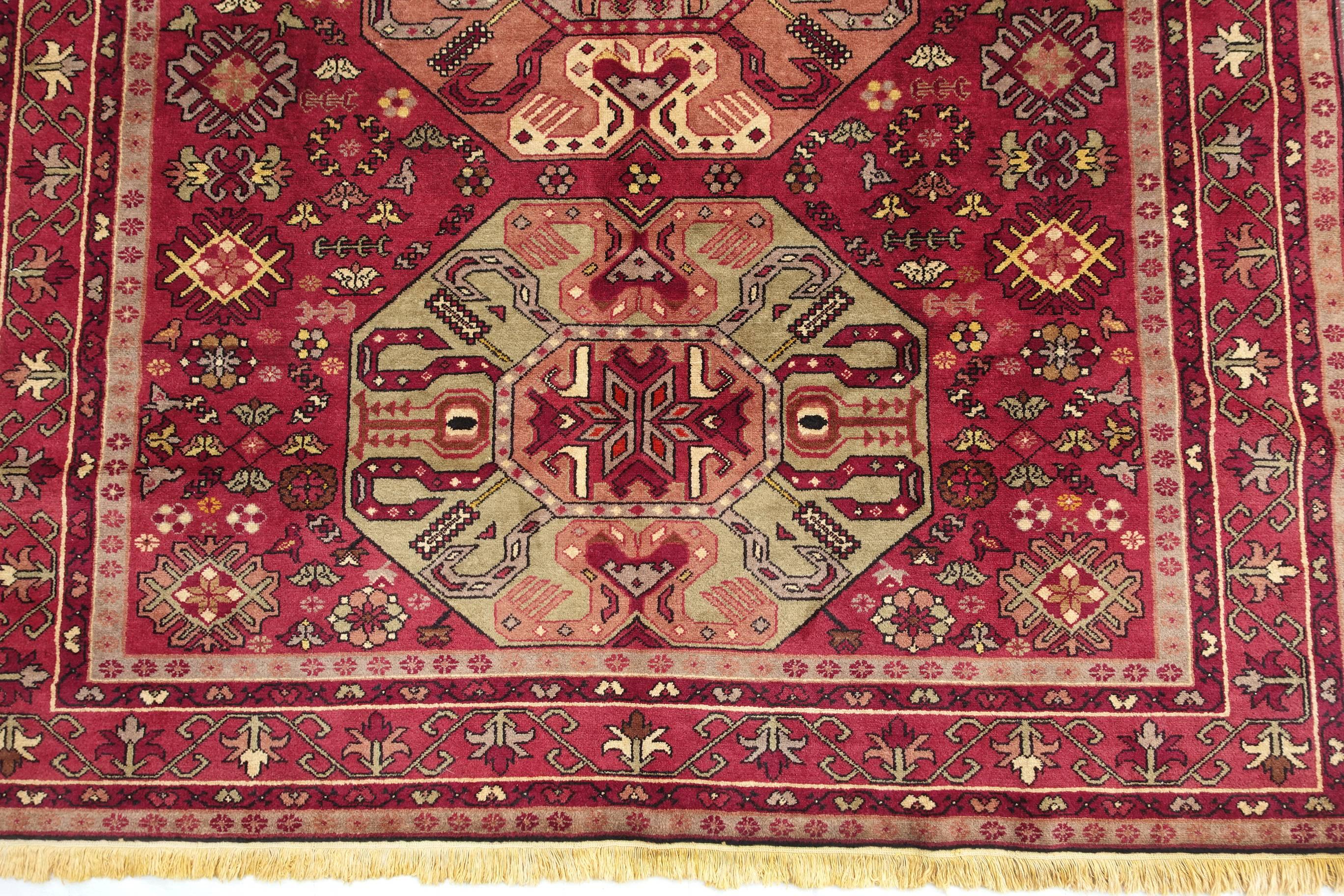Fine Armenian  Kazak  6.5 by 5 feet For Sale 2