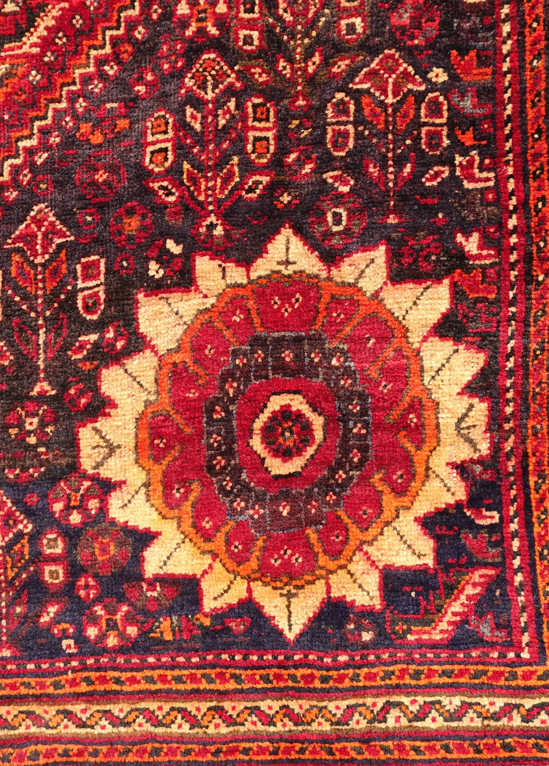 20th Century Vintage Persian Shiraz Carpet