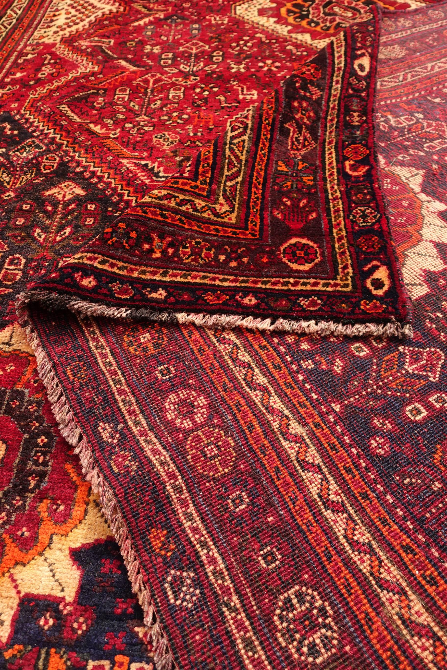 Vintage Persian Shiraz Carpet 4