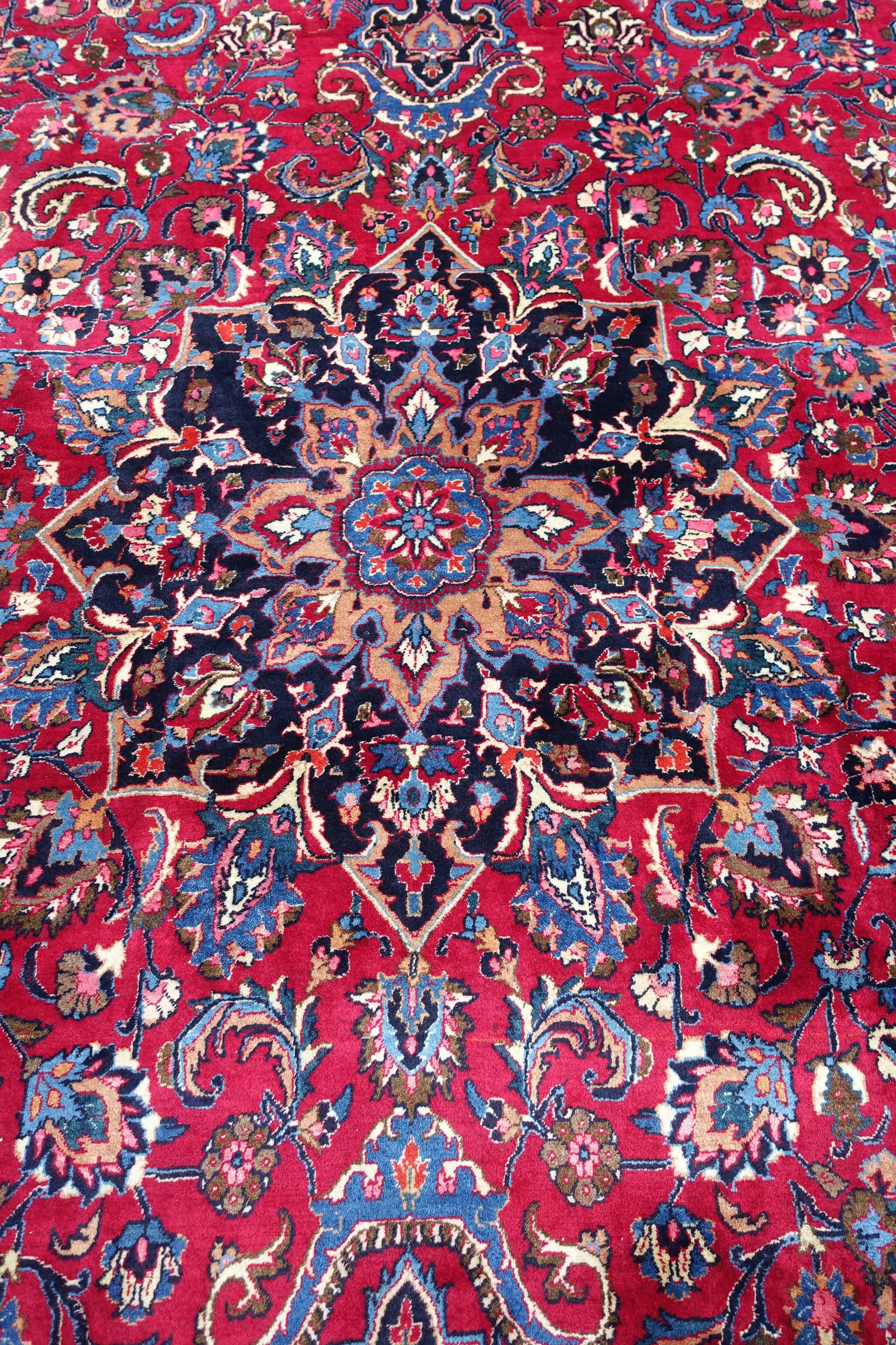 Extra Large Vintage Persian Khorasan Carpet In Excellent Condition In Edinburgh, GB