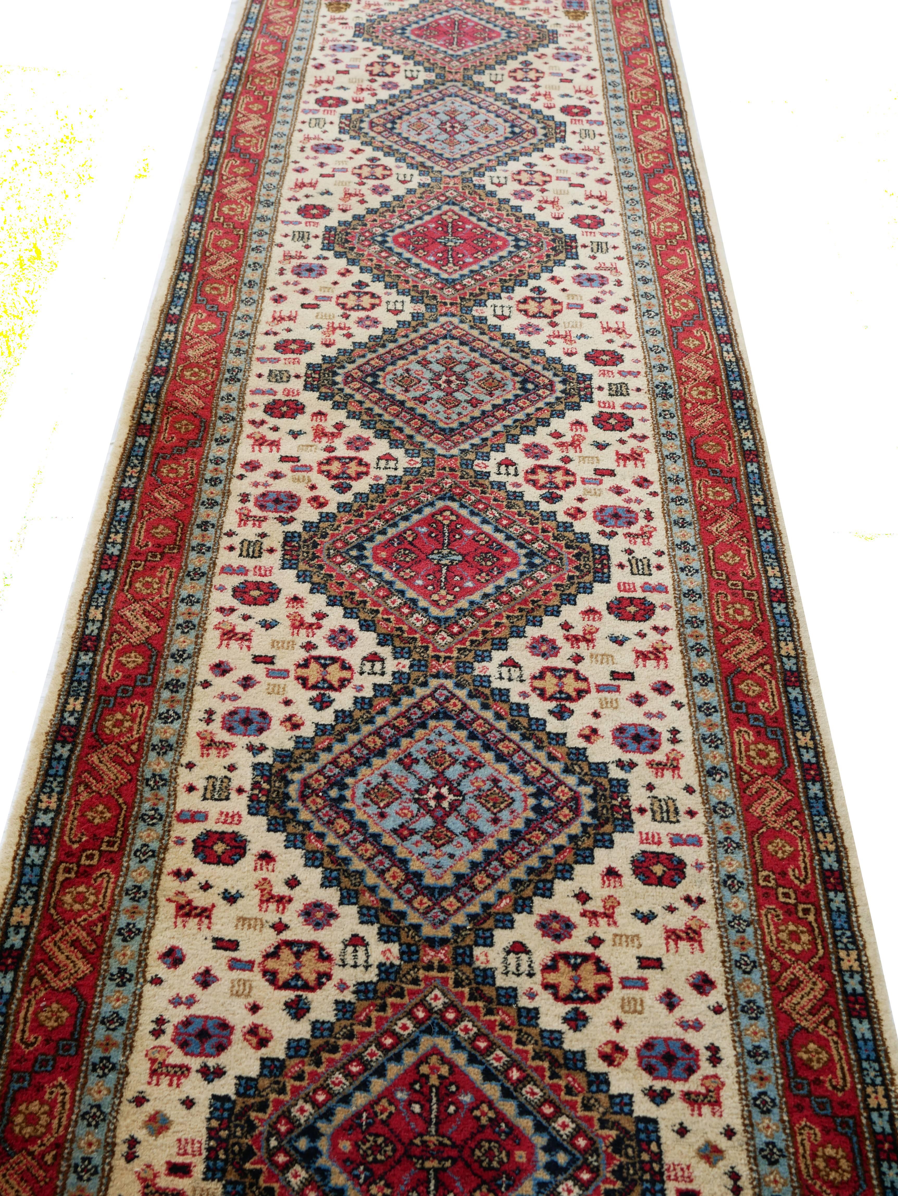 Hand-Knotted Beautiful Contemporary Persian Tabriz Runner For Sale