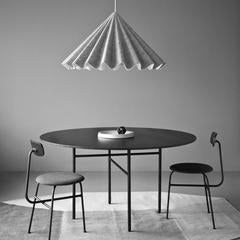 Round 54", Snaregade Table by Norm Architects, Black Veneer