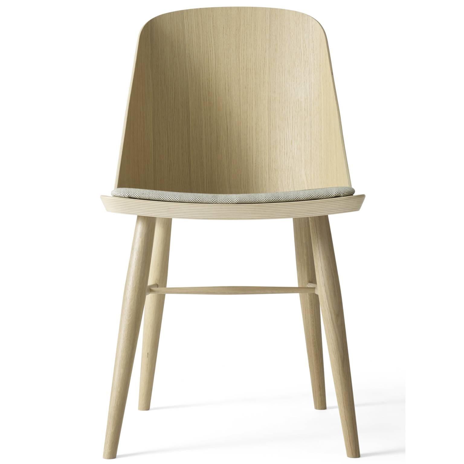 Scandinavian Modern Synnes Dining Chair by Falke Svatun, Natural Oak / Grey Melange