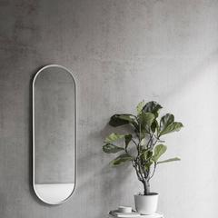 Oval Wall Mirror by Norm Architects, in Black Frame