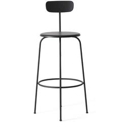Bar Chair by Afteroom, Black Steel Frame with Painted Wood Seat