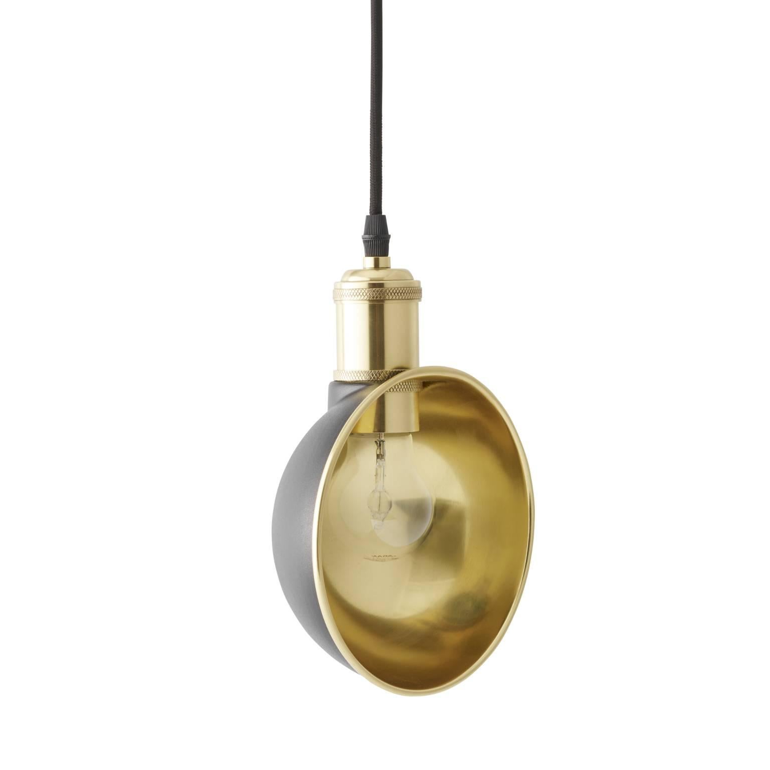Tribeca Duane Pendant by Søren Rose, Brass and Steel Pendant Lighting