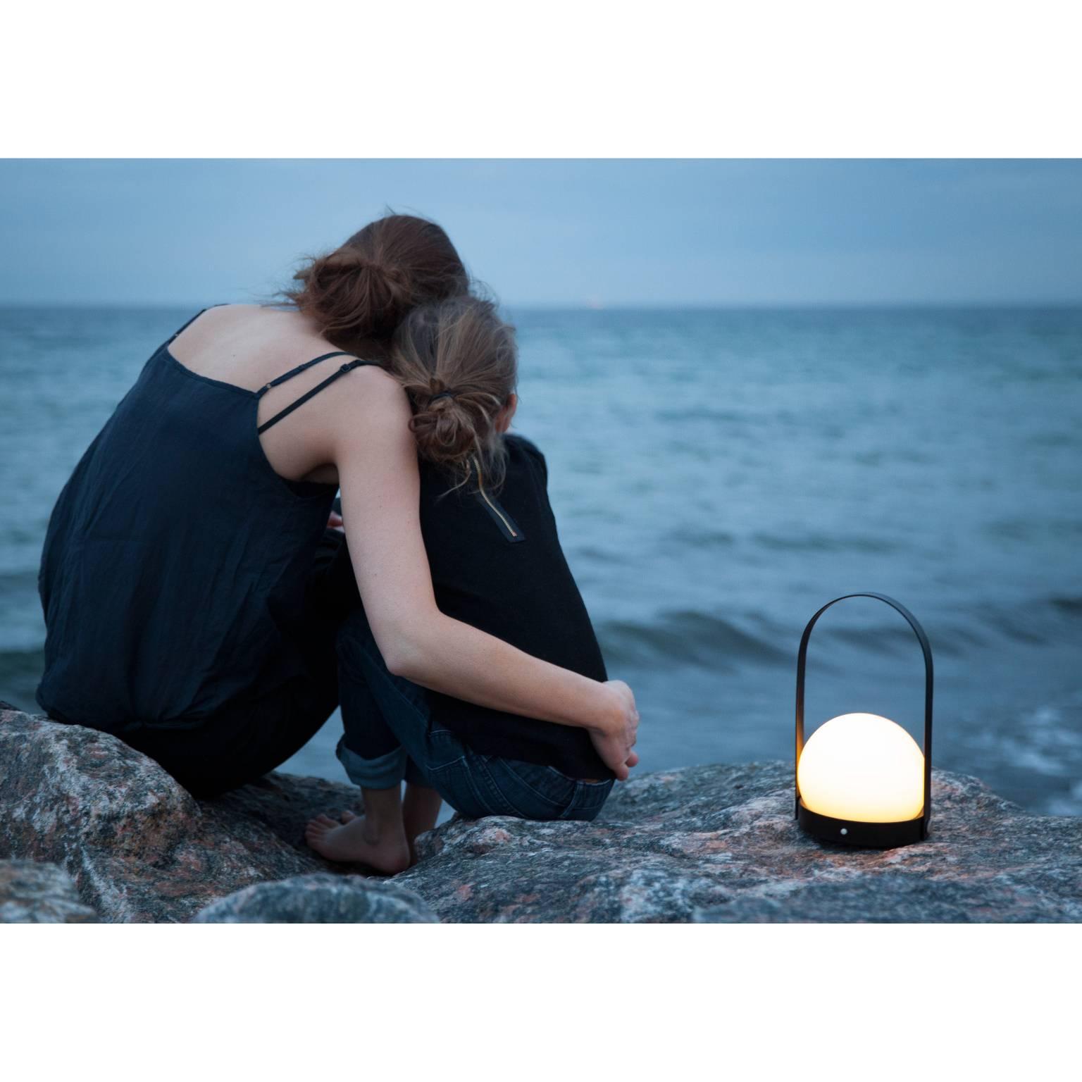 Scandinavian Modern Carrie Portable Led Lamp by Norm Architects, Dimmable Mood Lighting on the Go For Sale
