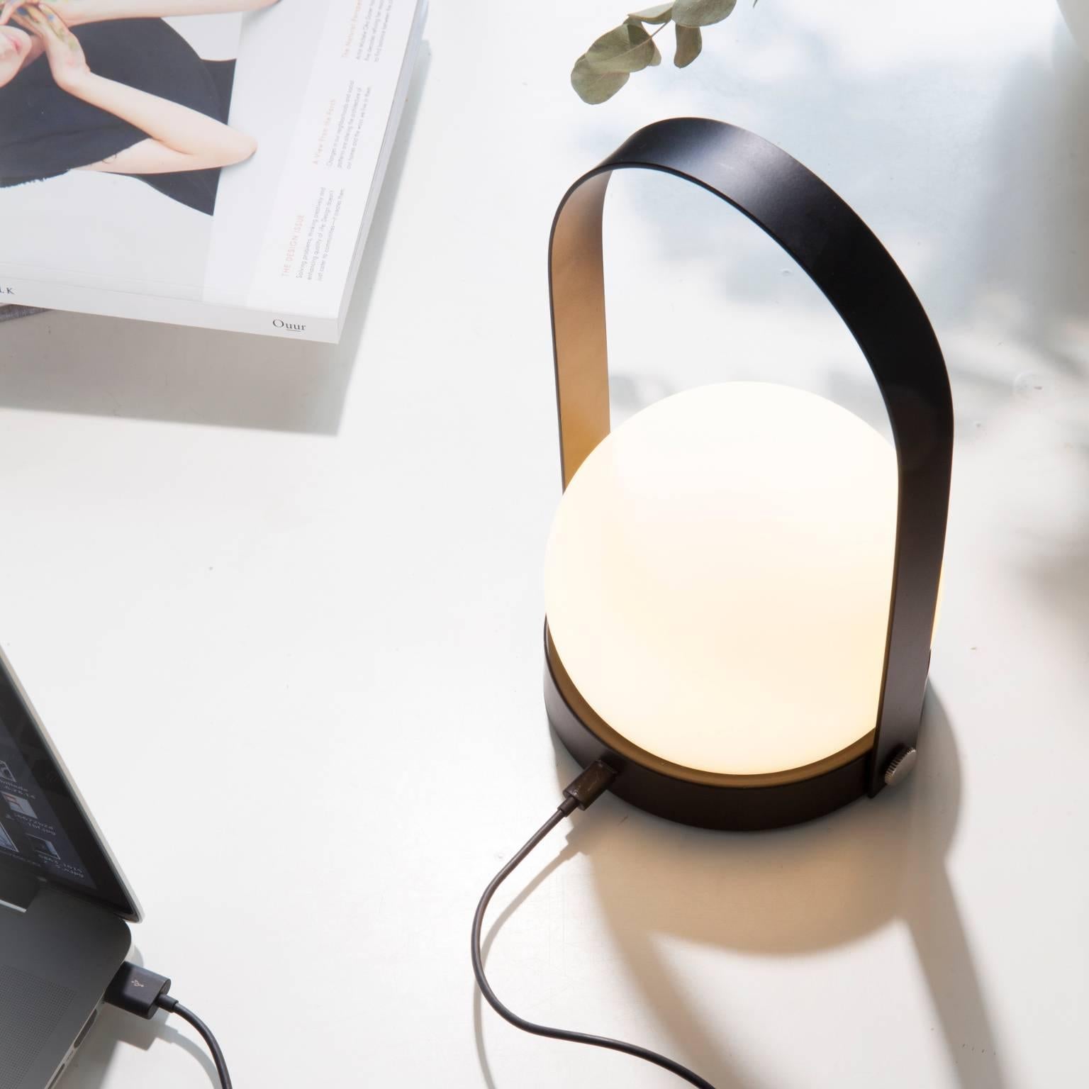 Carrie Portable Led Lamp by Norm Architects, Dimmable Mood Lighting on the Go In New Condition For Sale In San Marcos, CA
