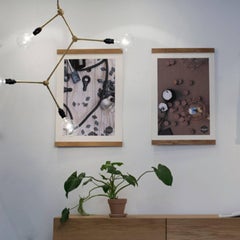 Tribeca Franklin Chandelier by Søren Rose, Metal Lighting in Brass, UL