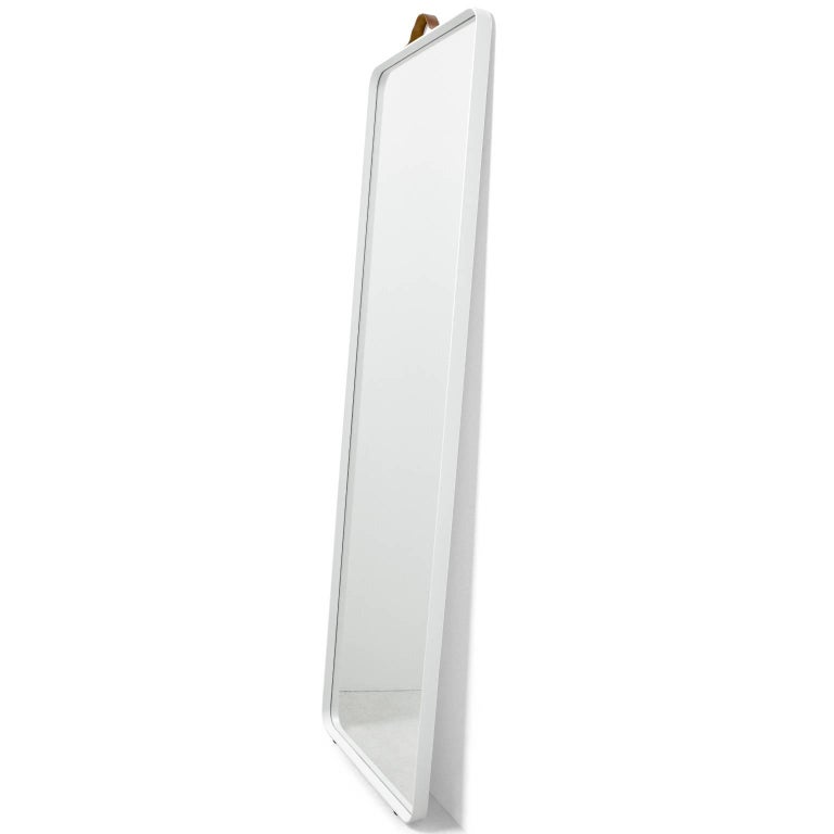 Rectangular Floor Mirror by Norm Architects, in White For Sale at