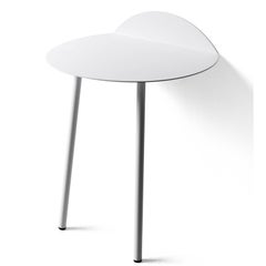 Low, Yeh Wall Table by Kenyon Yeh, in White Steel