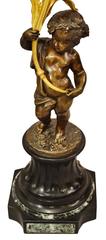 20th Century Bronze Putti Candelabra