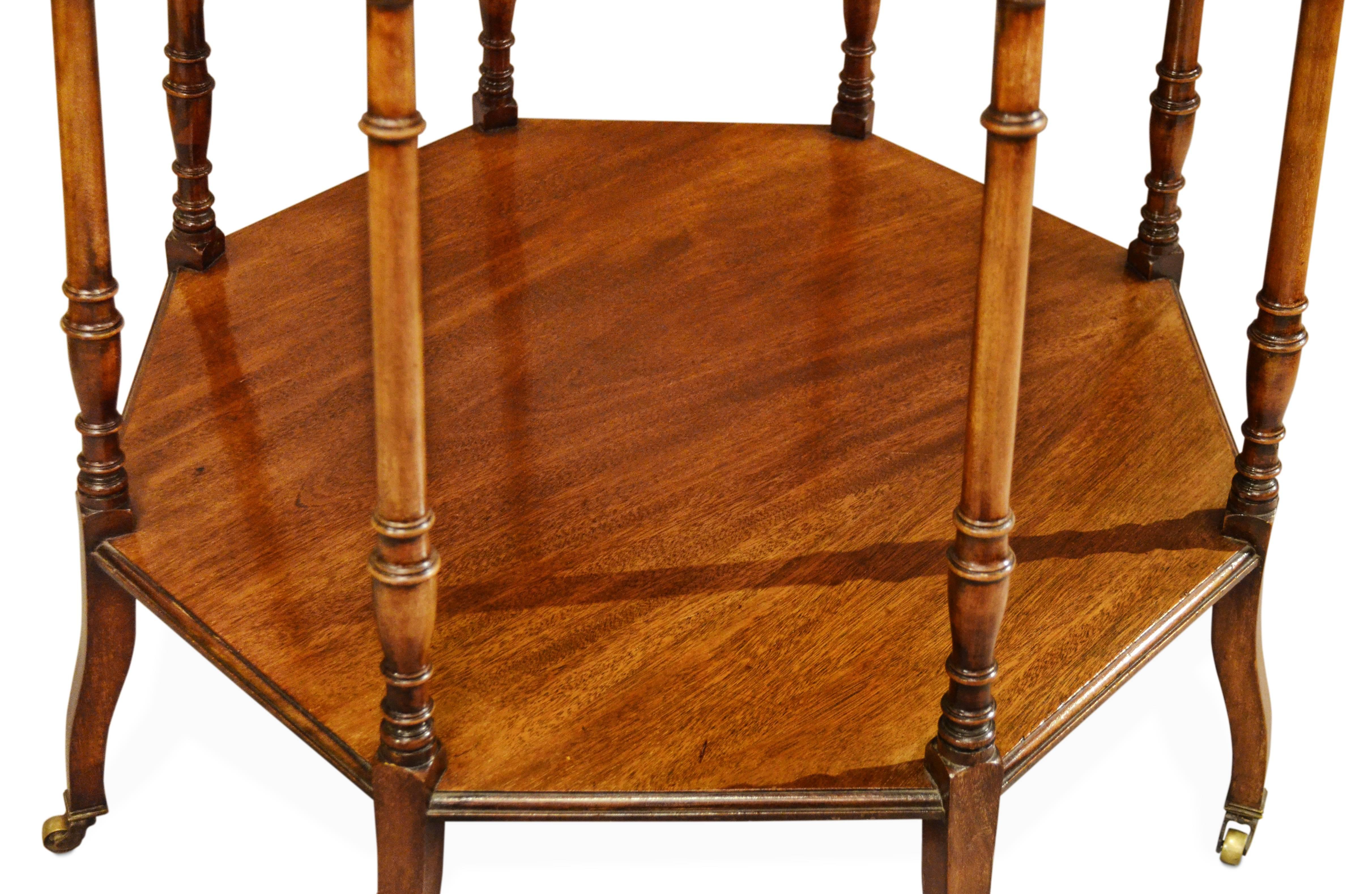 English 19th Century Aesthetic Movement Mahogany Centre Table