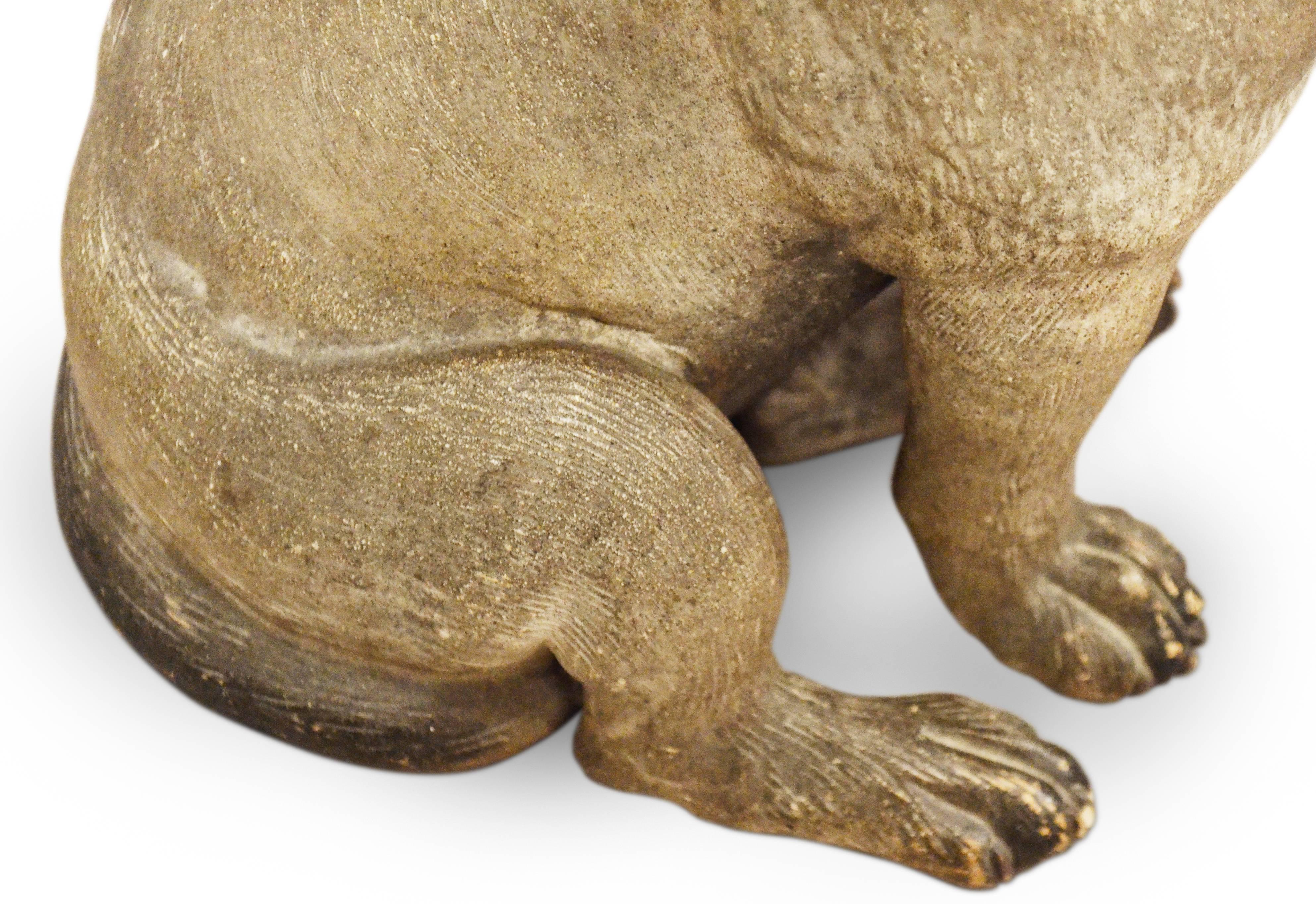 Austrian 19th Century Terracotta Pug For Sale 1