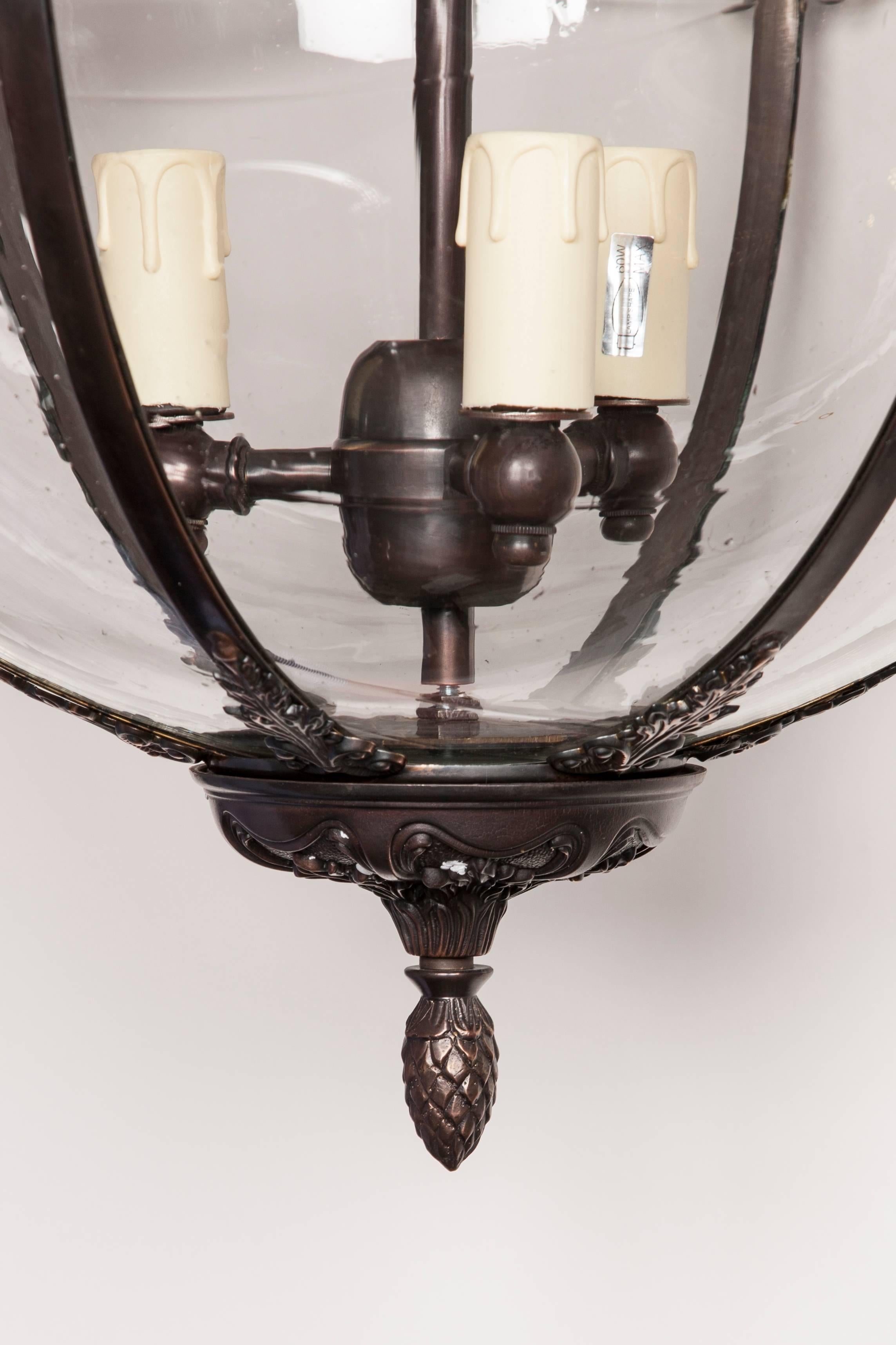 Bronze Hanging Lantern In Excellent Condition In London, GB