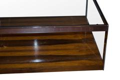 20th Century Chrome, Rosewood and Glass Coffee Table