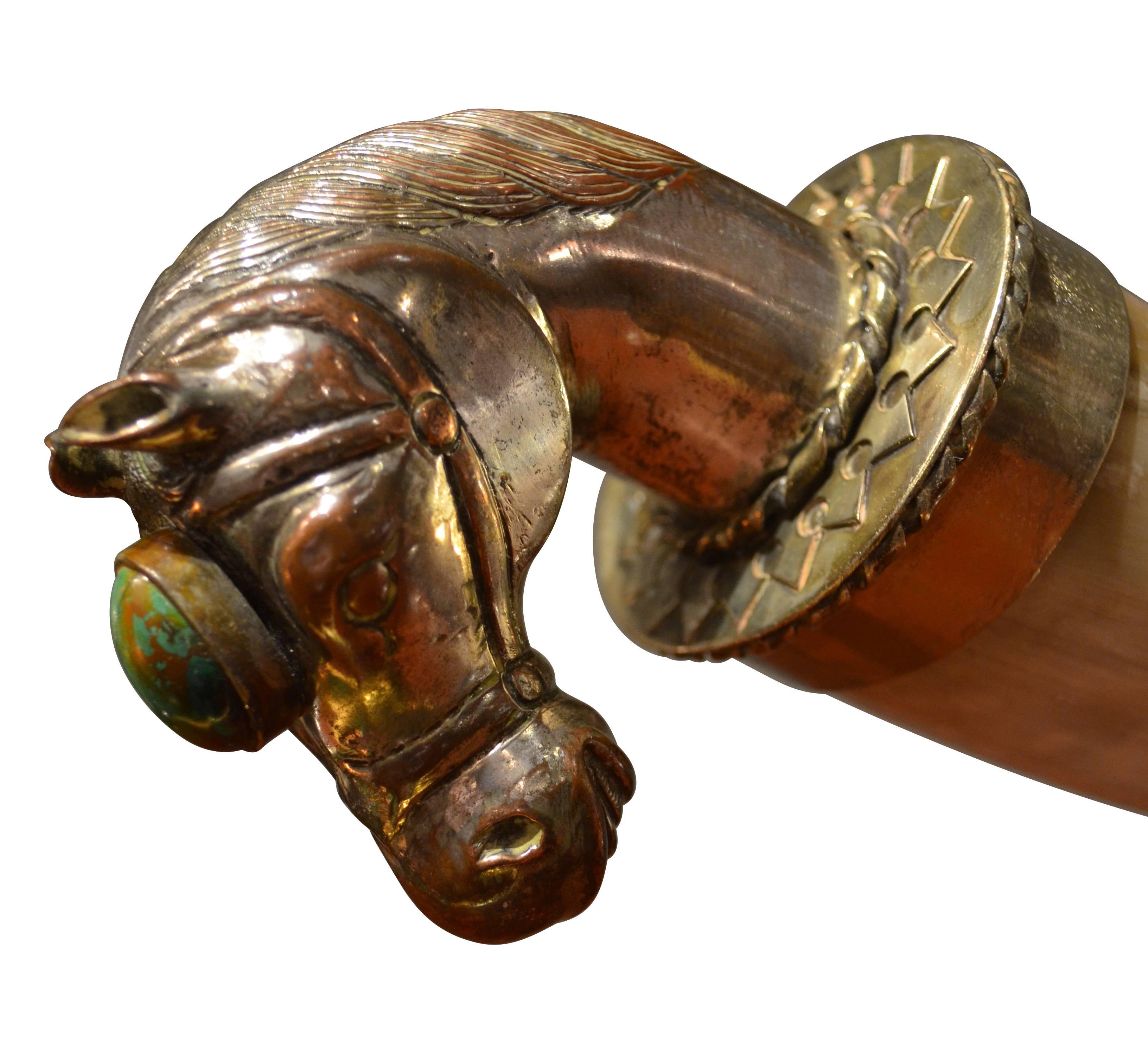 Anthony Redmile Cow Horn and Malachite Candelabra In Good Condition For Sale In London, GB