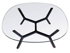 Contemporary Coffee Table "Stick" Four Legs in White Oak by Casey Lurie USA