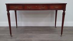 Arthur Brett Mahogany Writing Table with Leather Top