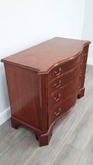 Arthur Brett Chippendale Style Mahogany Serpentine Chest of Drawers