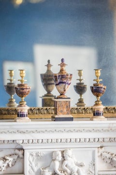 Early 19th Century Blue John and Marble Urn