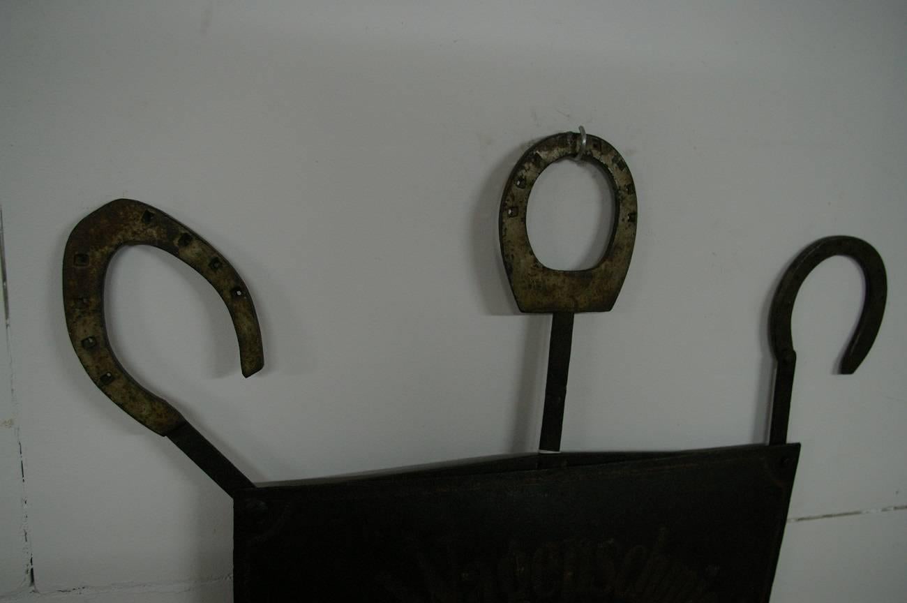 Forged Late 19th Century Signboard of a Blacksmith