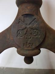 1900s Swiss Bank Table Legs Cast Iron