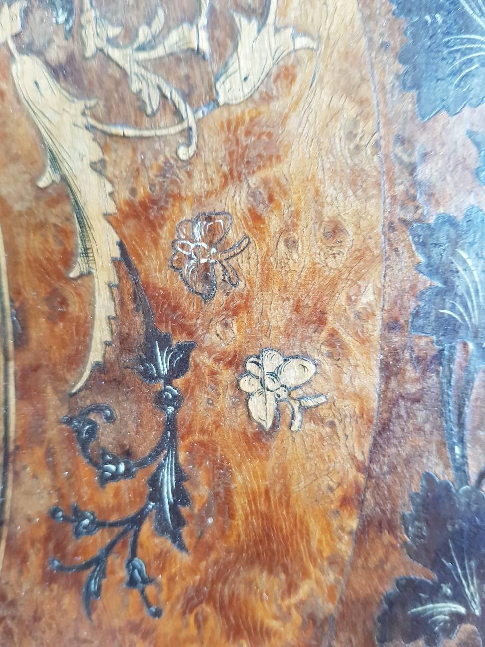 Late 19th Century Mythological Marquetry Table-Top In Good Condition In Raalte, NL