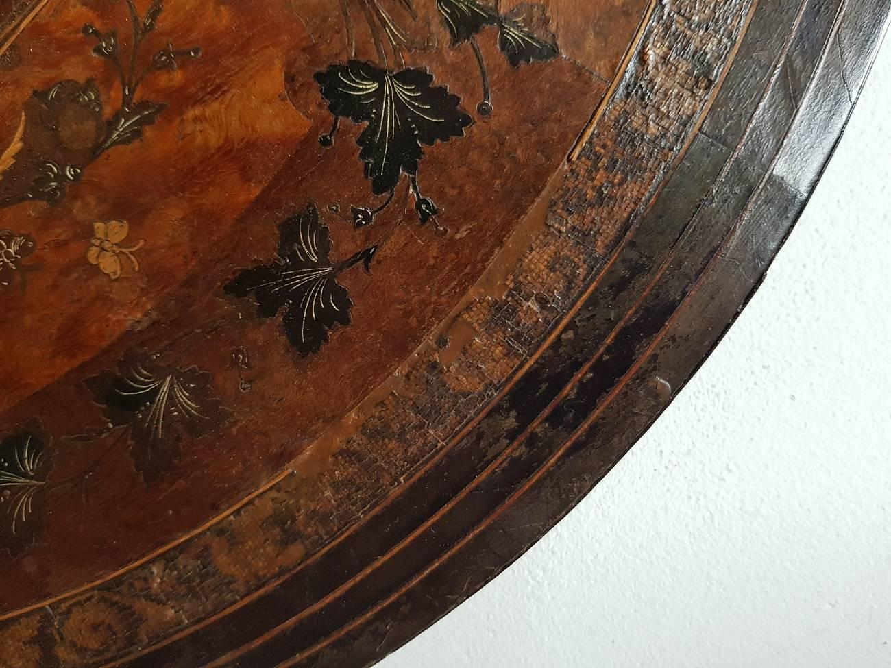 Late 19th Century Mythological Marquetry Table-Top 2