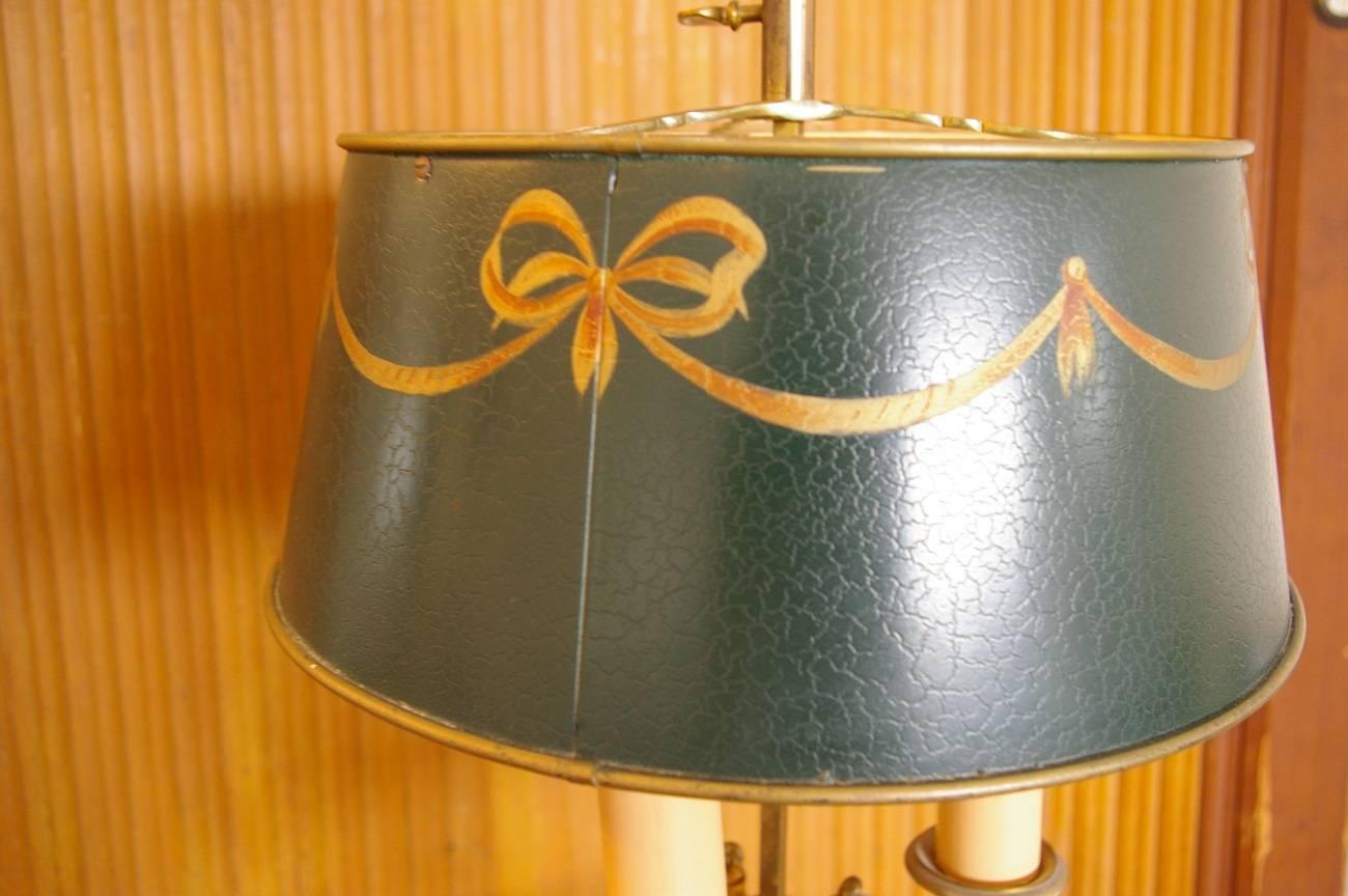 Empire Vintage French Bouillotte Lamp in Louis XVI Style, 1960