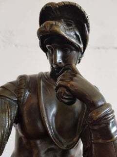 "Lorenzo De Medici" Bronze Sculpture After Michelangelo, circa 1900