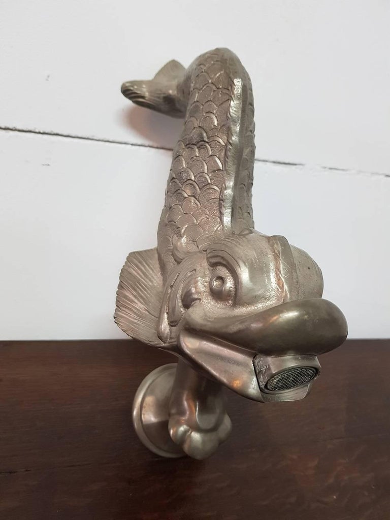 Large Mid20th Century French Bath Fish Faucet at 1stdibs