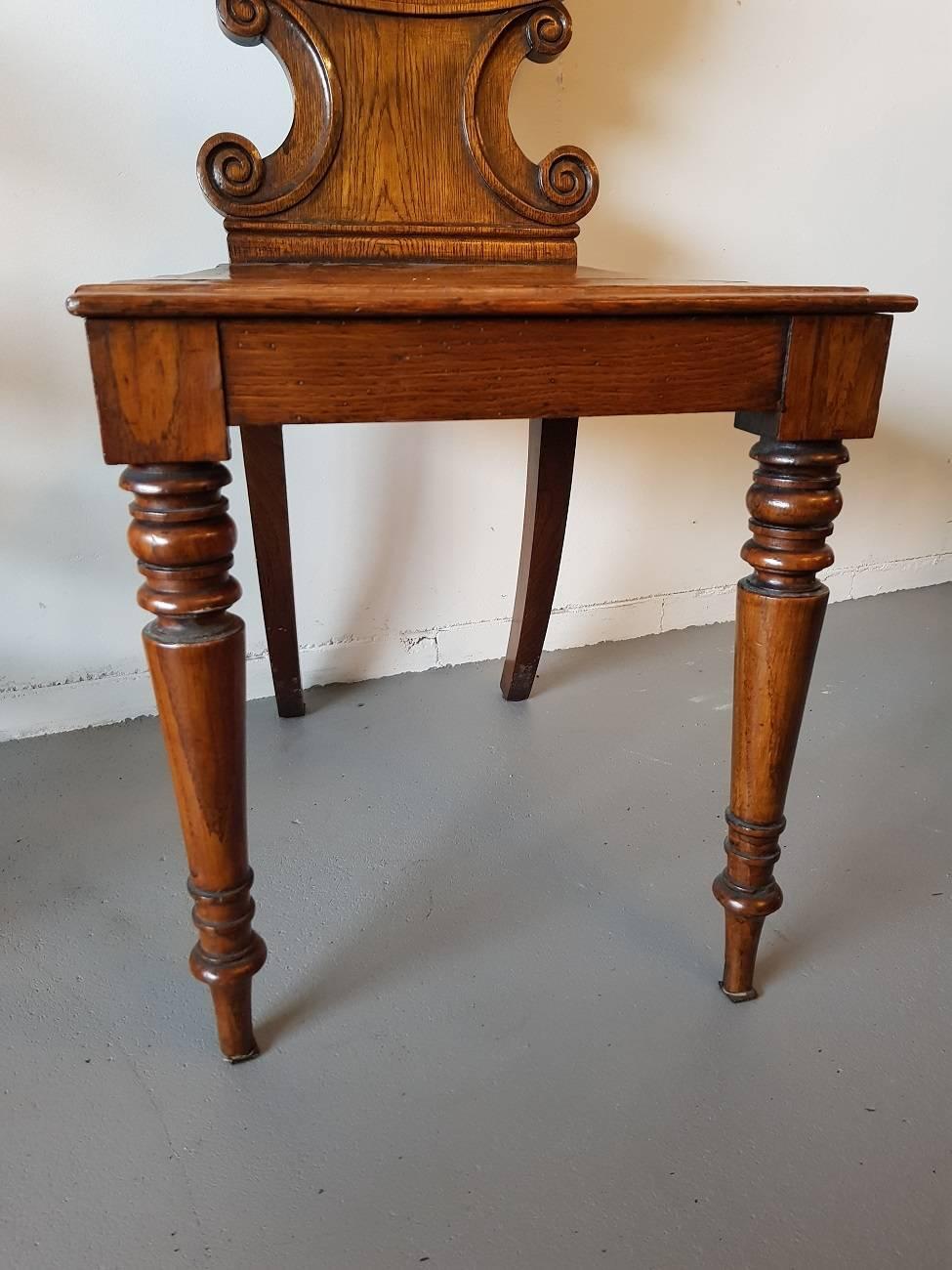 British Late 18th Century English Oak Chair