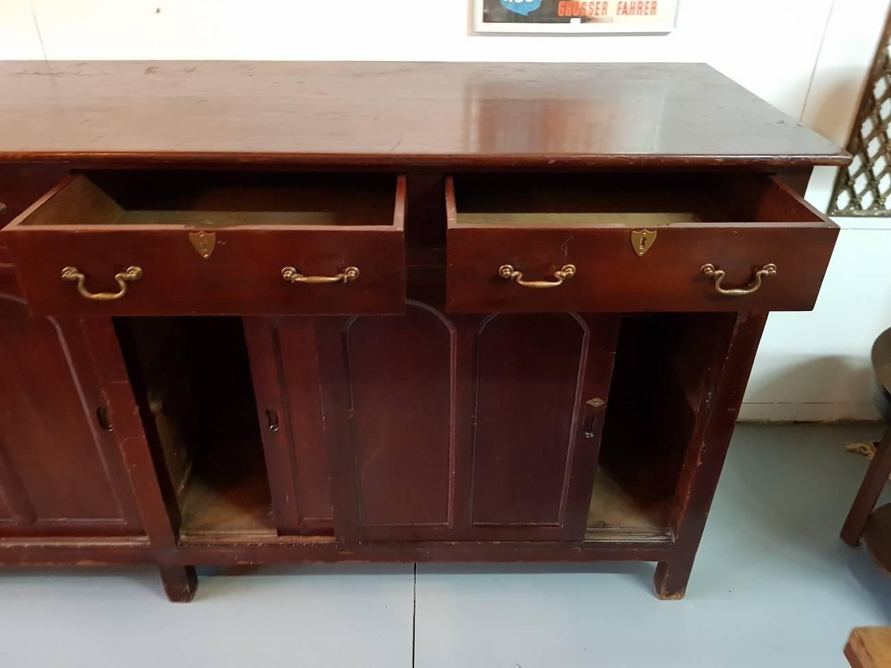 British Late 19th Century English Mahogany Dresser