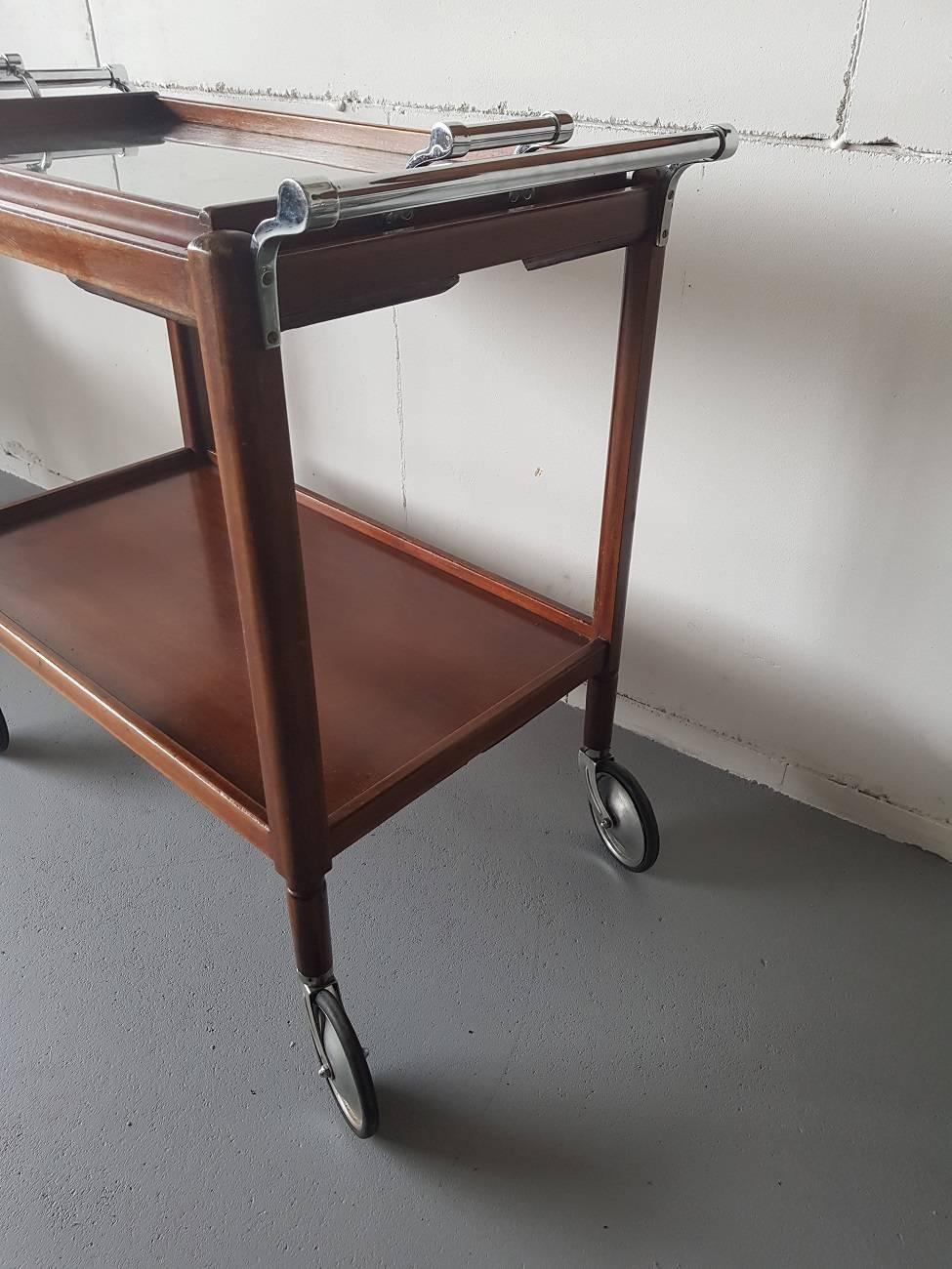 French Mid-20th Century Tea or Bar Cart 1