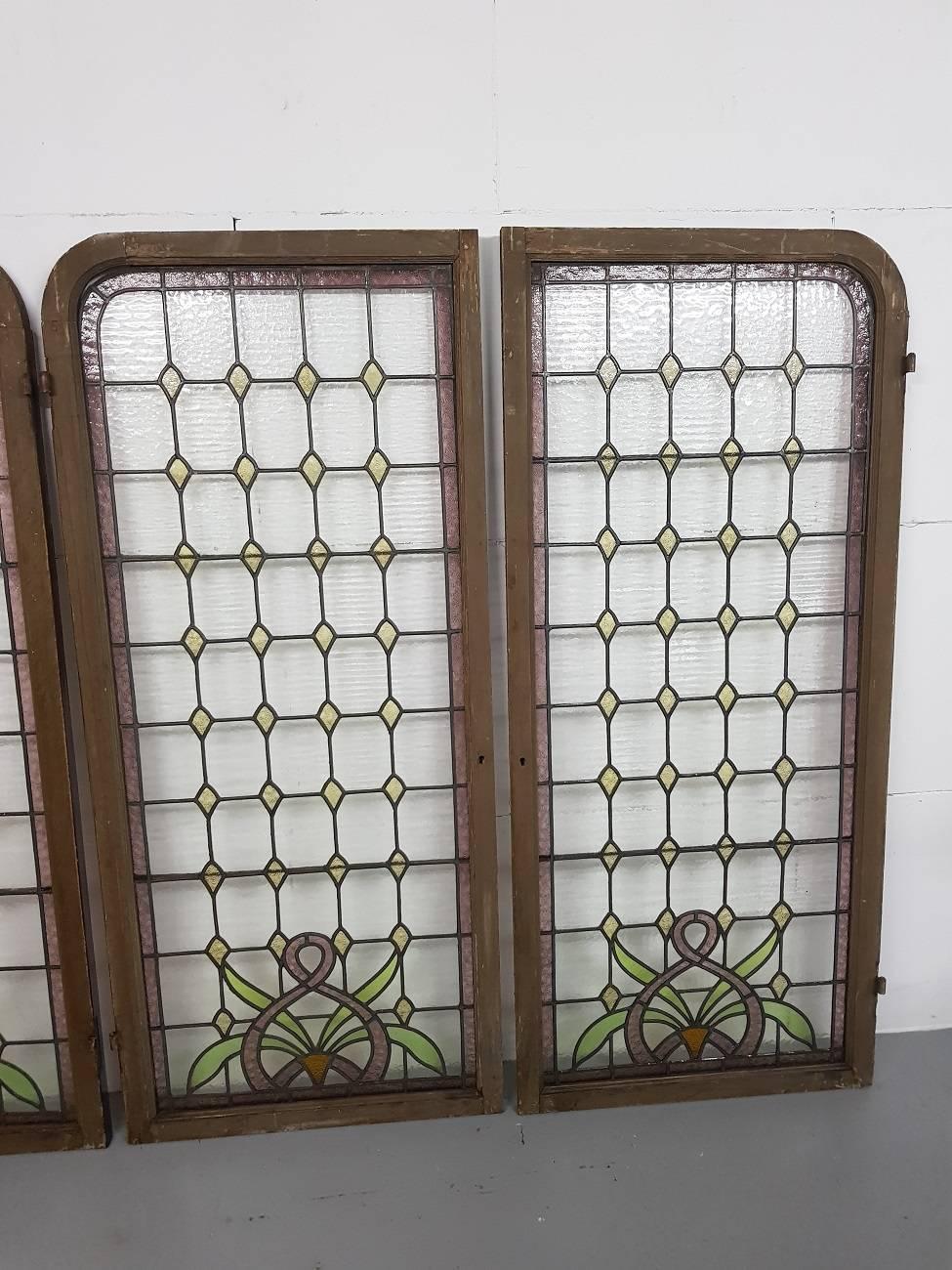 large stained glass windows