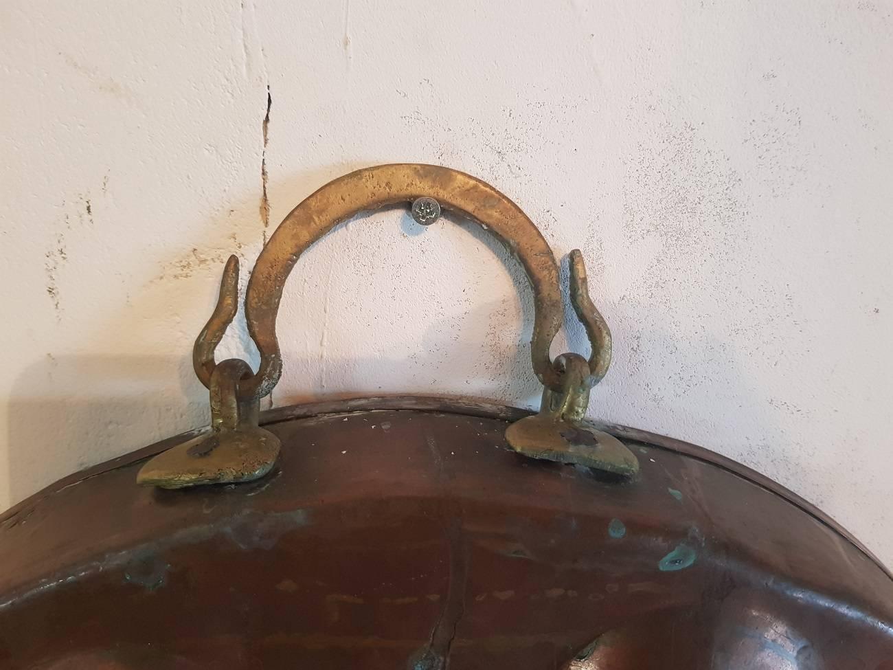 Brass Old Dutch Copper Pancakes Pan from 1938