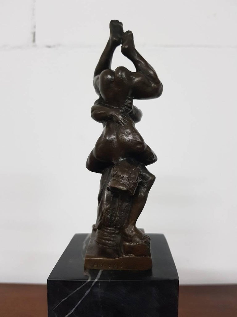 Late 20th Century French Bronze Statue of Hercules and ...