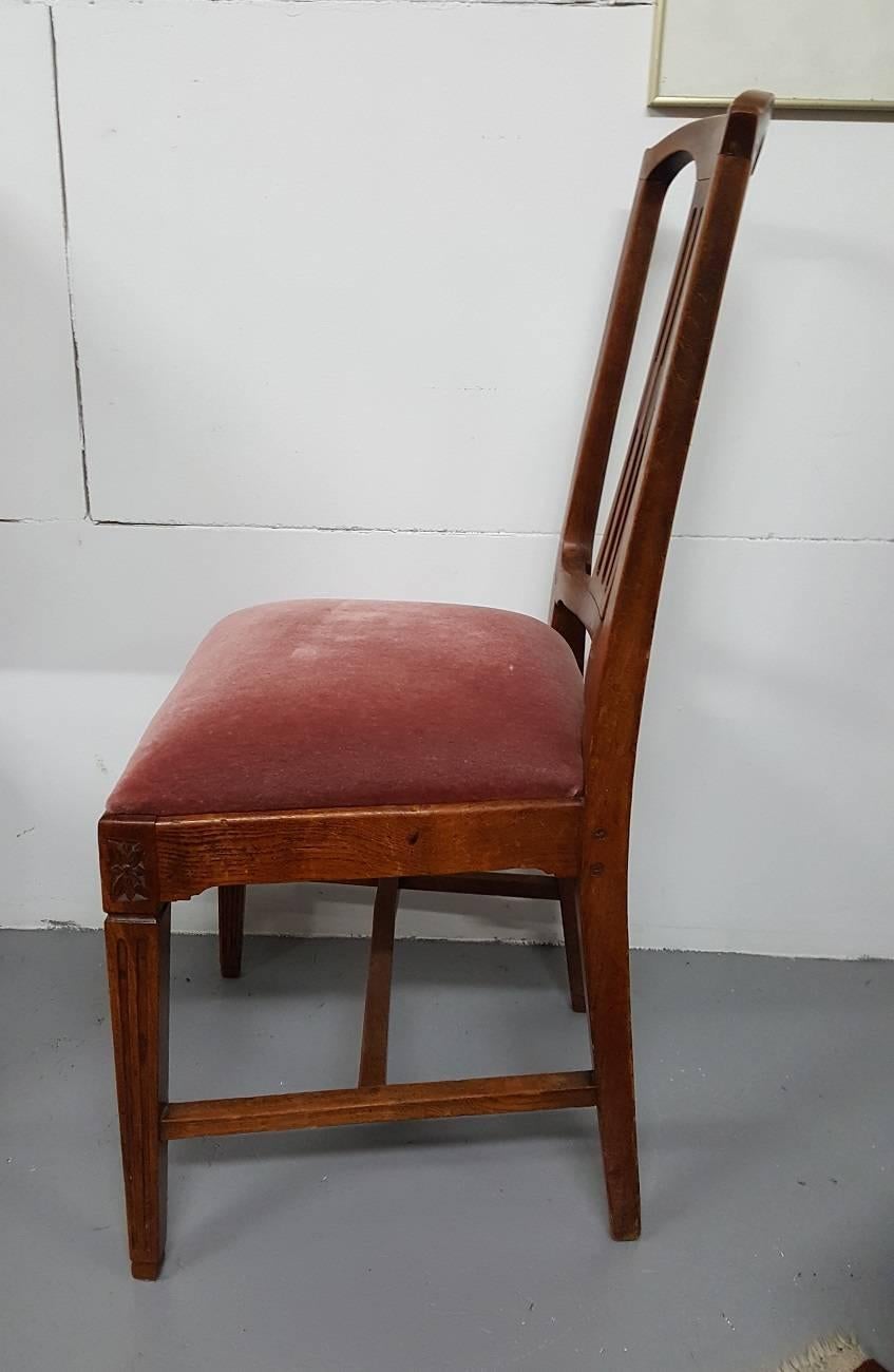 Elm Late 18th Century Dutch Oak Louis XVI Chair