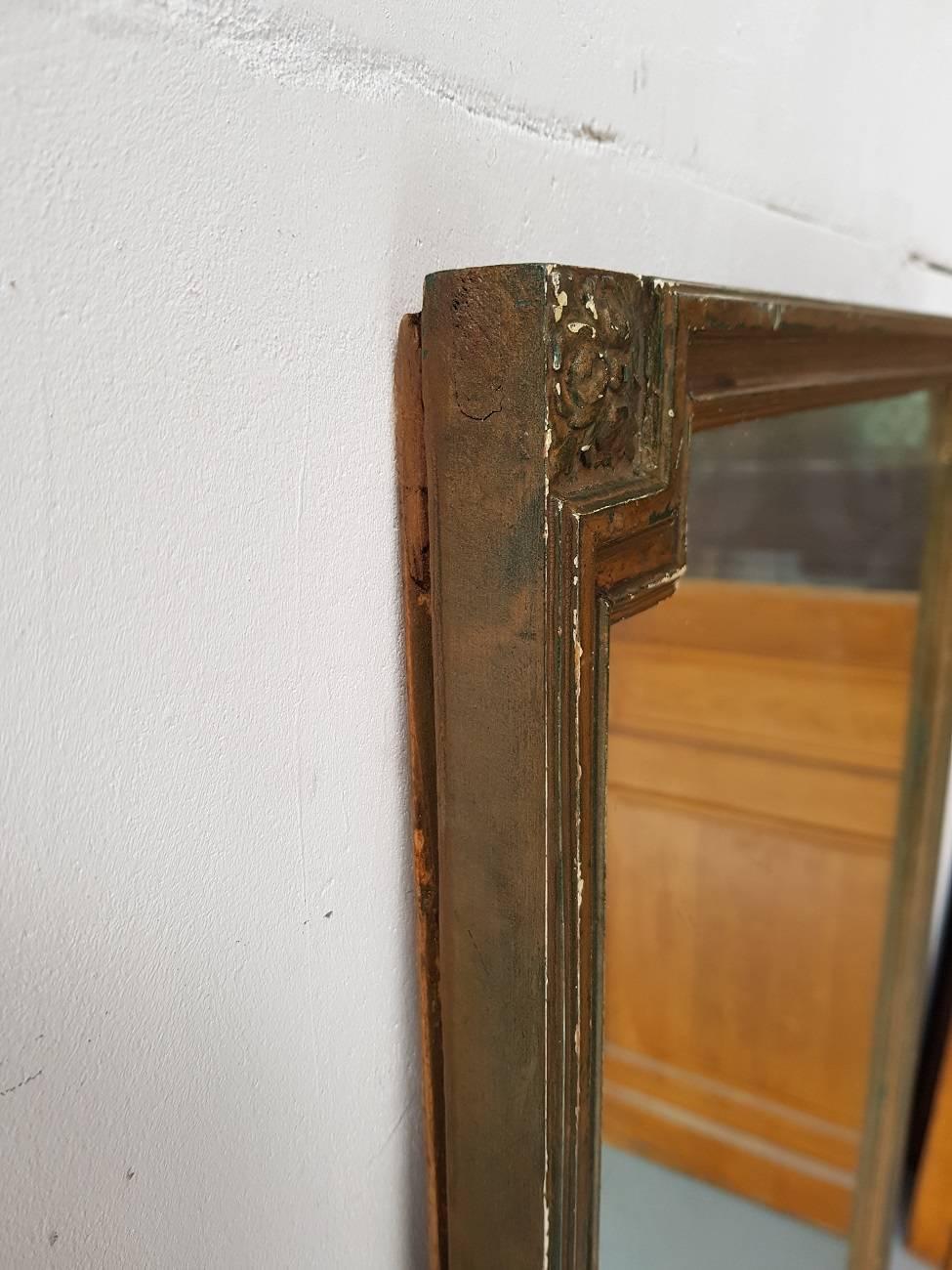 Late 19th Century Dutch Louis XVI Style Mirror In Excellent Condition In Raalte, NL