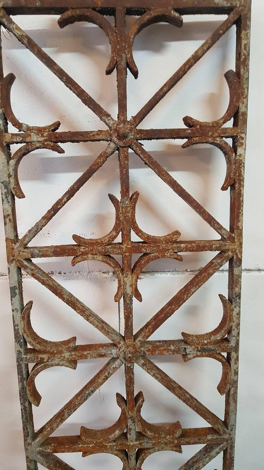 Set of Five Mid-Century Wrought Iron Panels In Fair Condition In Raalte, NL