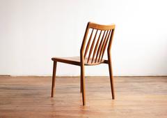 C04. Solid Walnut Dining Chair with Spindle Back, by Jason Lewis Furniture