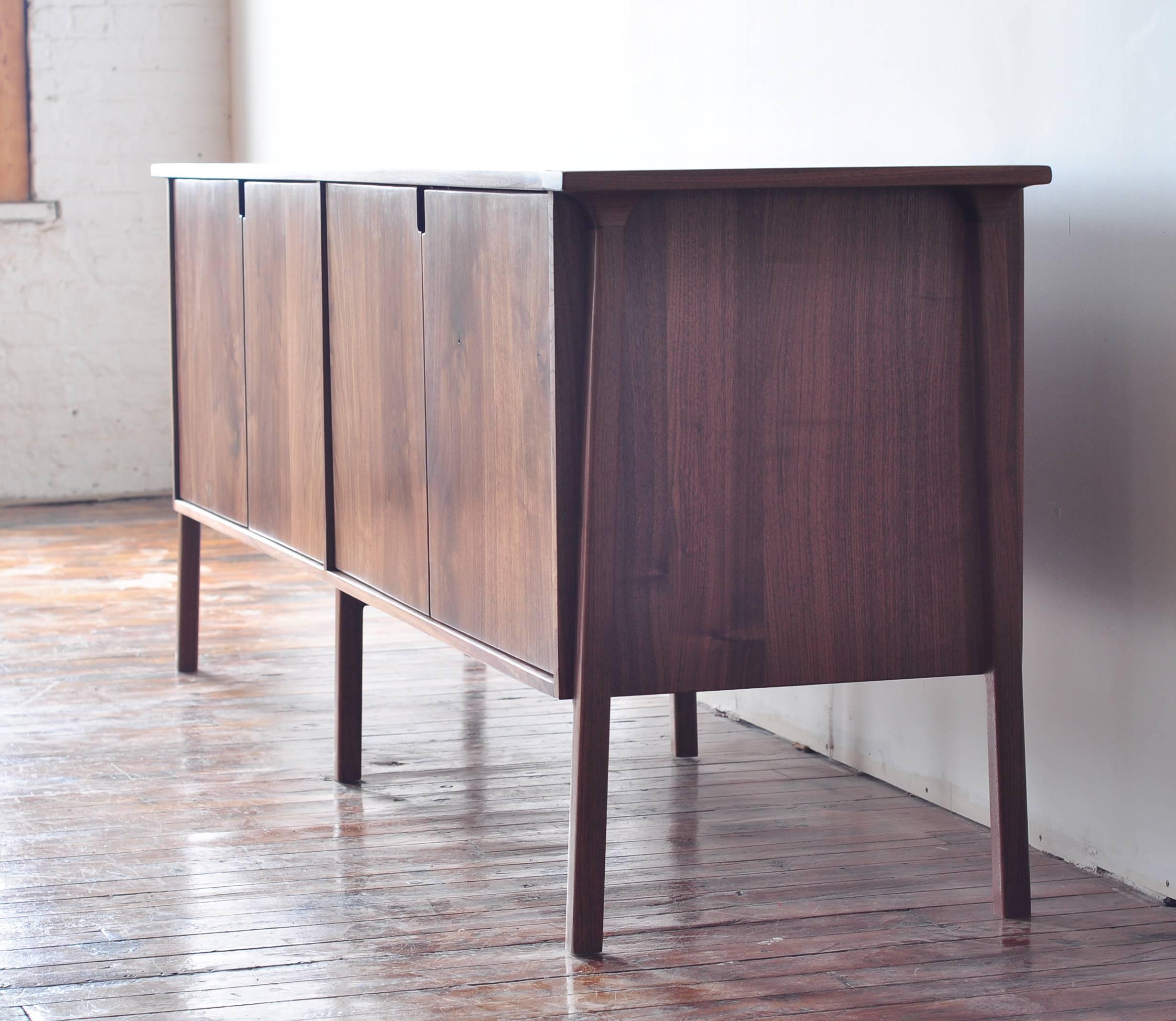 Mid-Century Modern ST01 Storage Cabinet in Solid Walnut by Jason Lewis Furniture For Sale