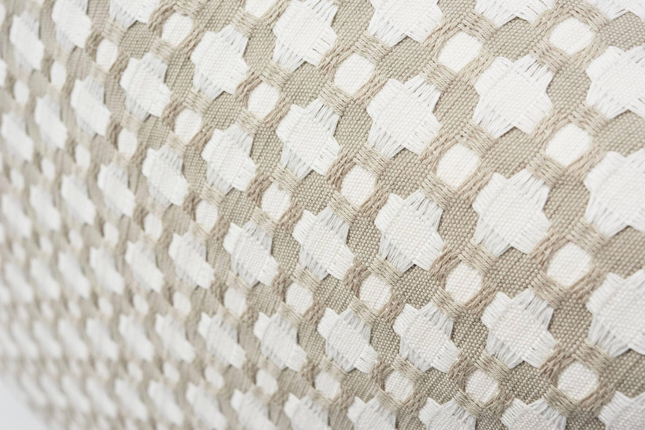 Schumacher Betwixt Geometric Textural Woven White Two-Sided 18