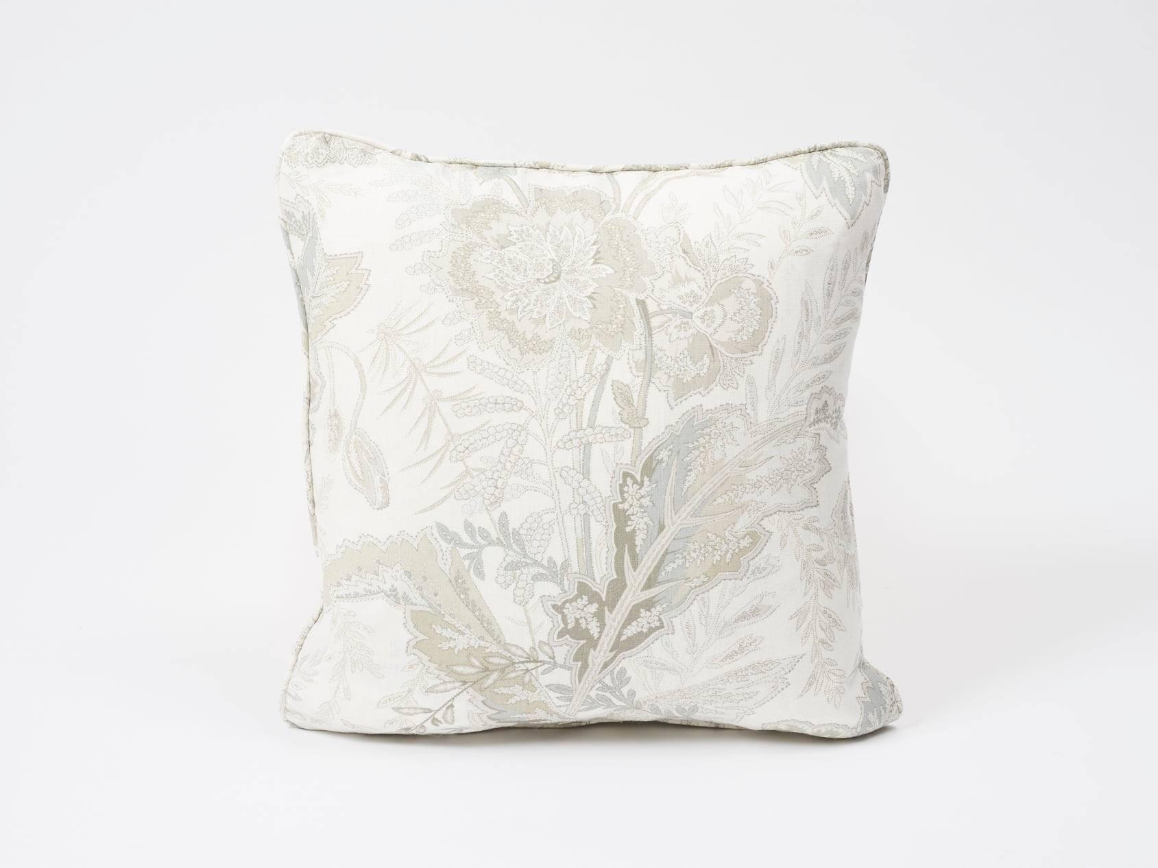 Based on a 19th century French Indienne print and reinterpreted on a fine linen ground, the all-over Sandoway Vine floral motifs are graphic yet delicate. This Schumacher Classic design echoes paisley‚Äôs exotic patterning. Featured as a decorative